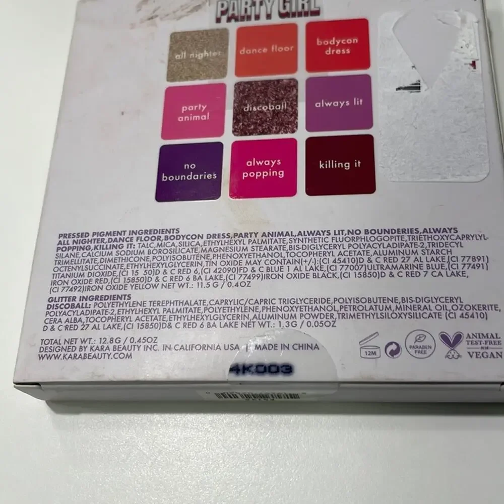 Kara Beauty Party Girl Eye Shadow Palette